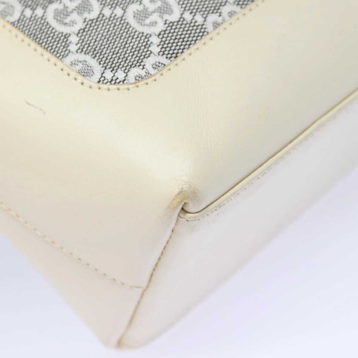 GUCCI GG Canvas Jackie Shoulder Bag White 001 3876  ep4890