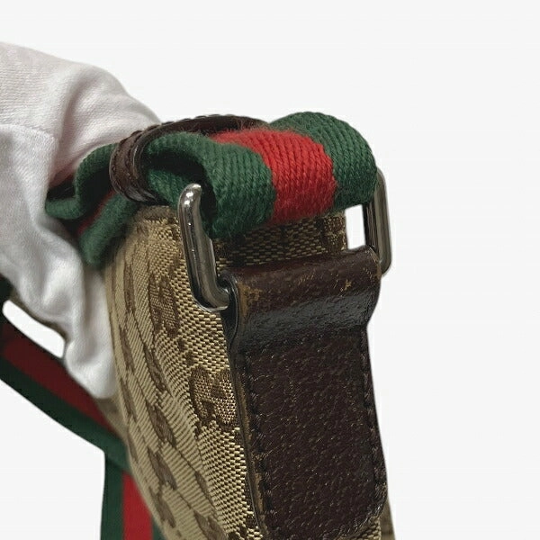 Gucci GG Canvas Leather Shoulder Bag 189749