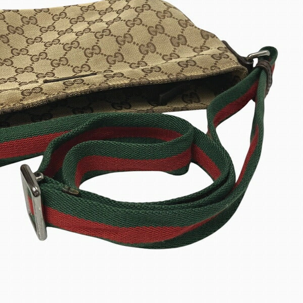 Gucci GG Canvas Leather Shoulder Bag 189749