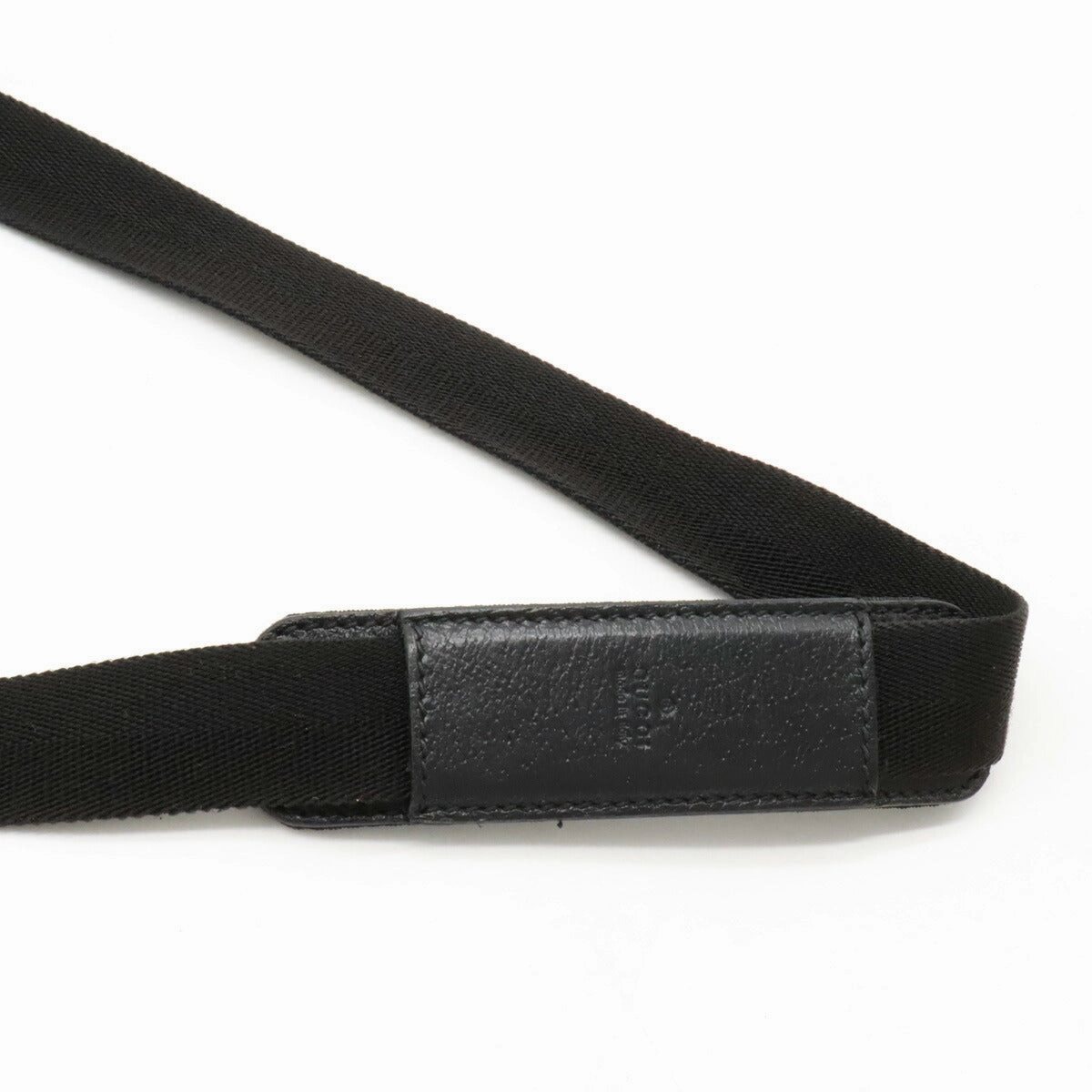 Gucci GG Canvas Leather Shoulder Bag Black