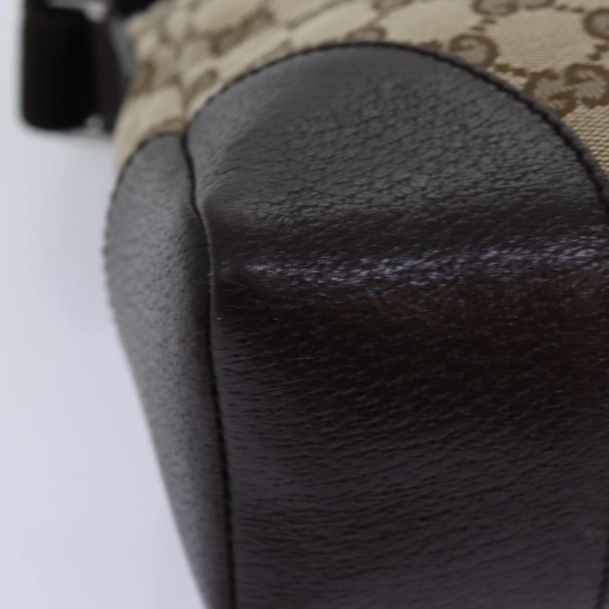 GUCCI GG Canvas Shoulder Bag Beige 114273  tb1081