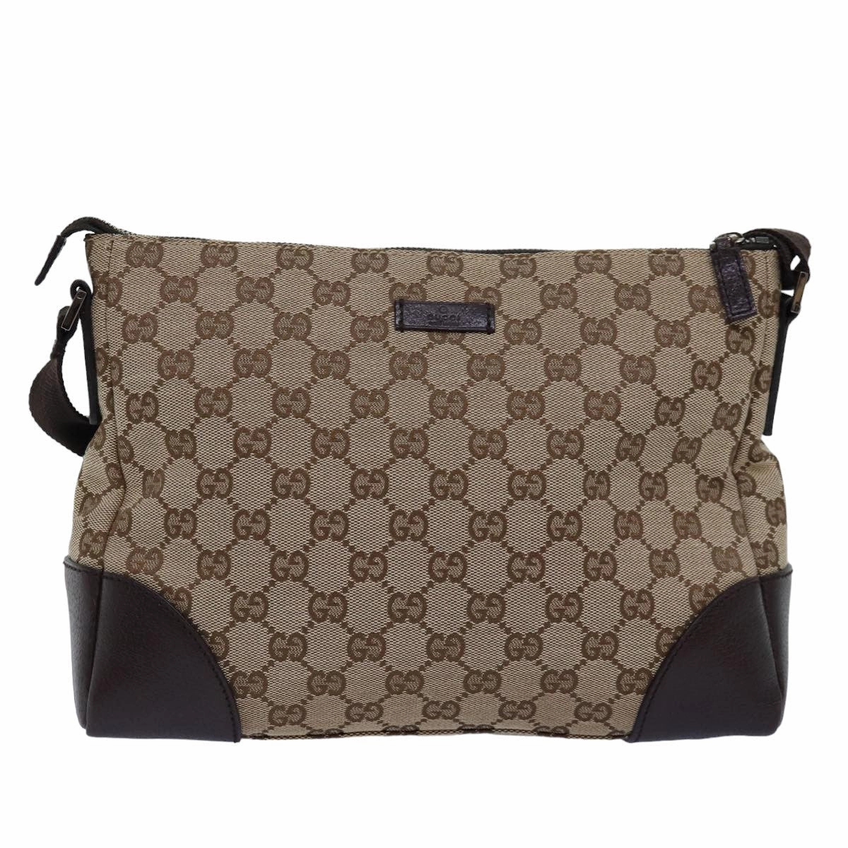 GUCCI GG Canvas Shoulder Bag Beige 114273  tb1081