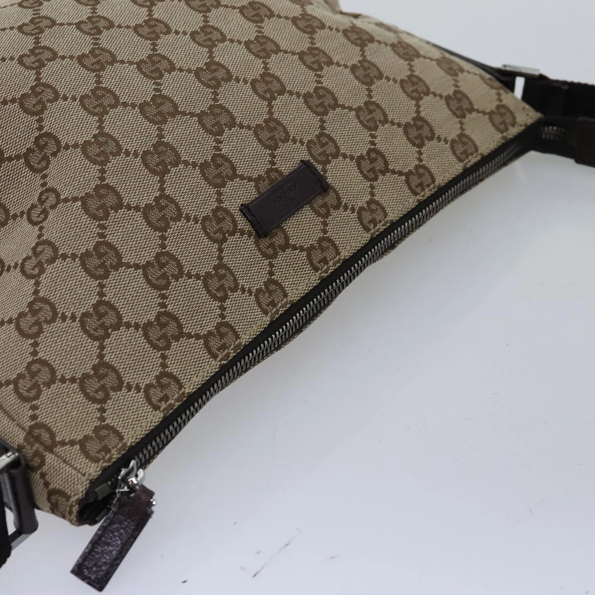 GUCCI GG Canvas Shoulder Bag Beige 114273  tb1081
