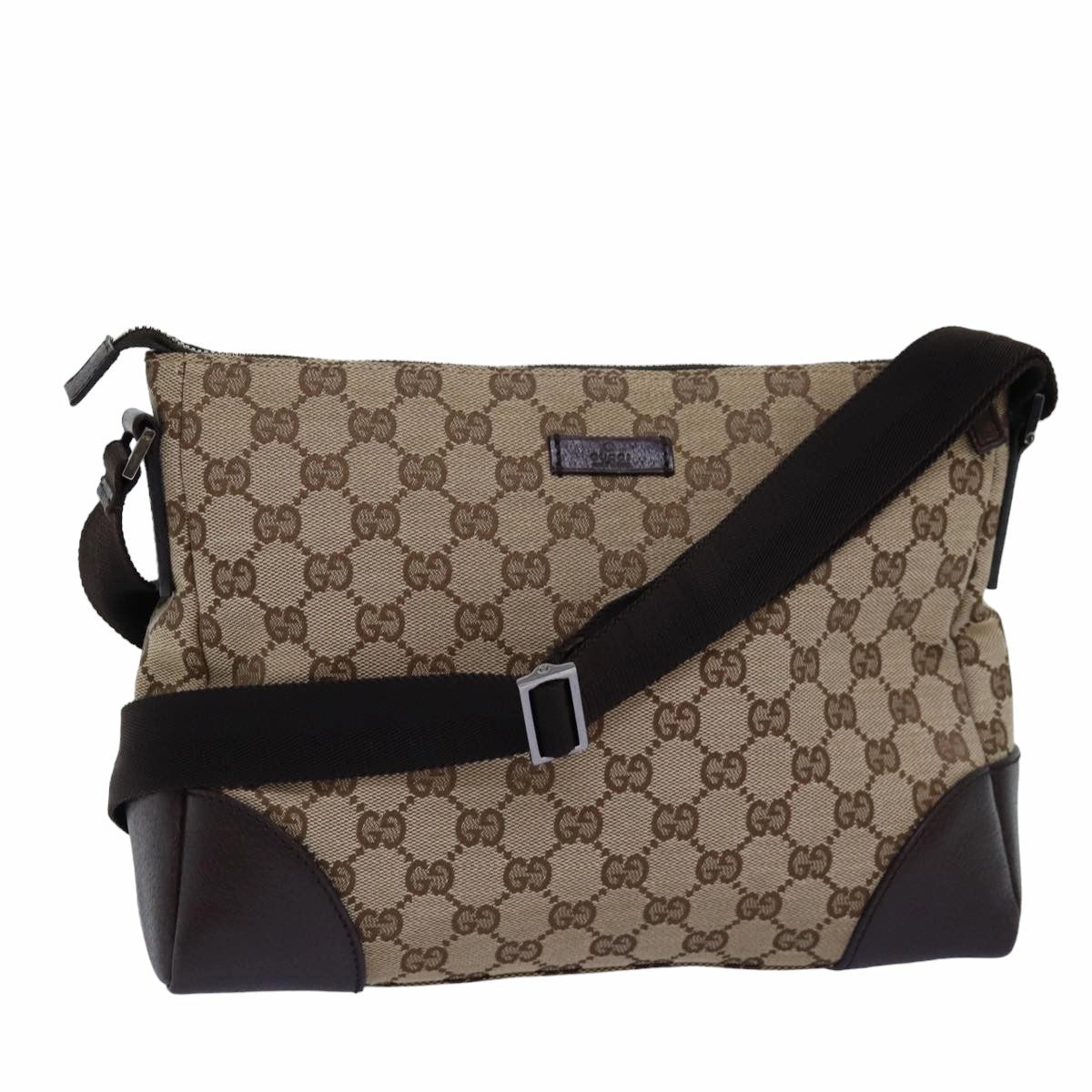 GUCCI GG Canvas Shoulder Bag Beige 114273  tb1081