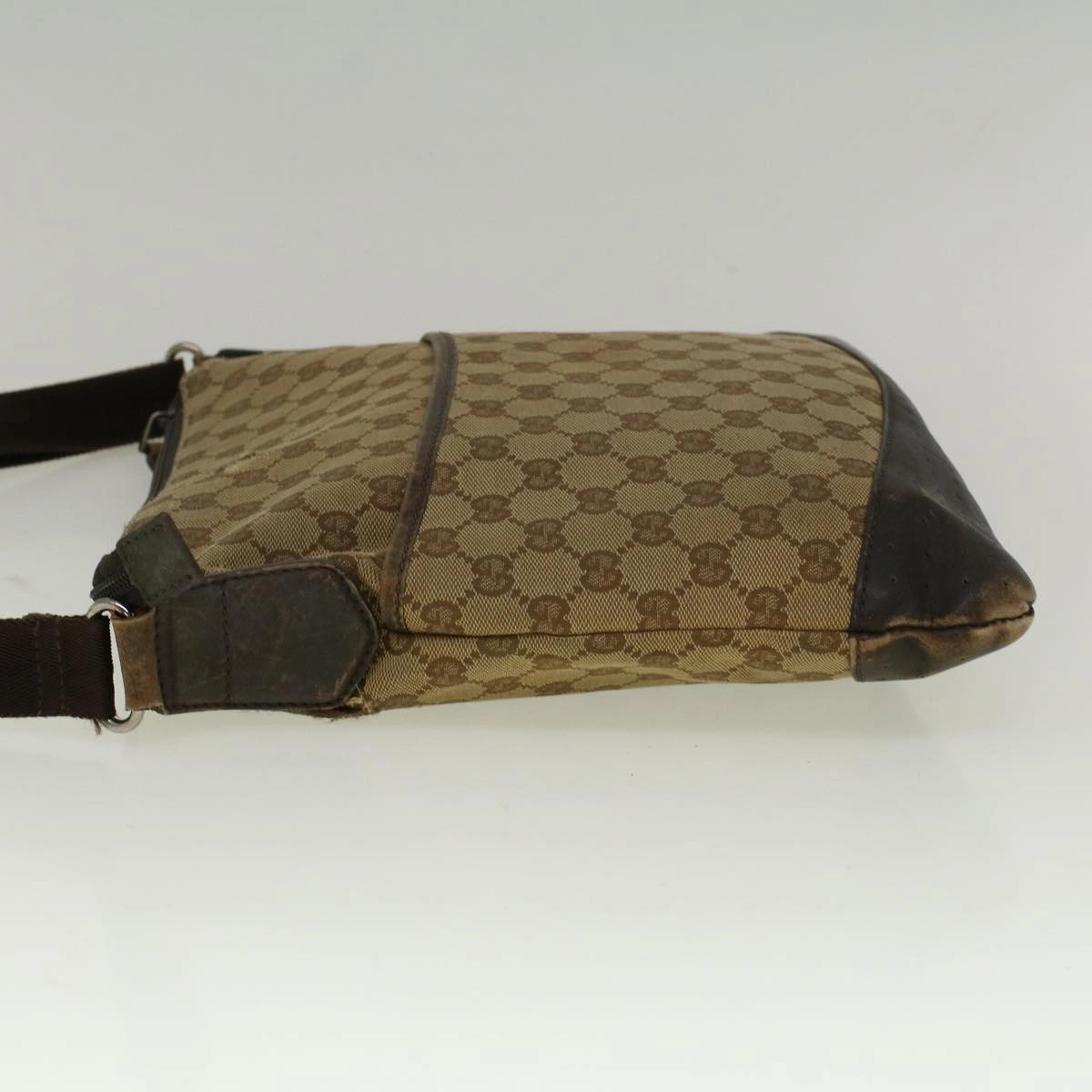 GUCCI GG Canvas Shoulder Bag Beige 145856  58787