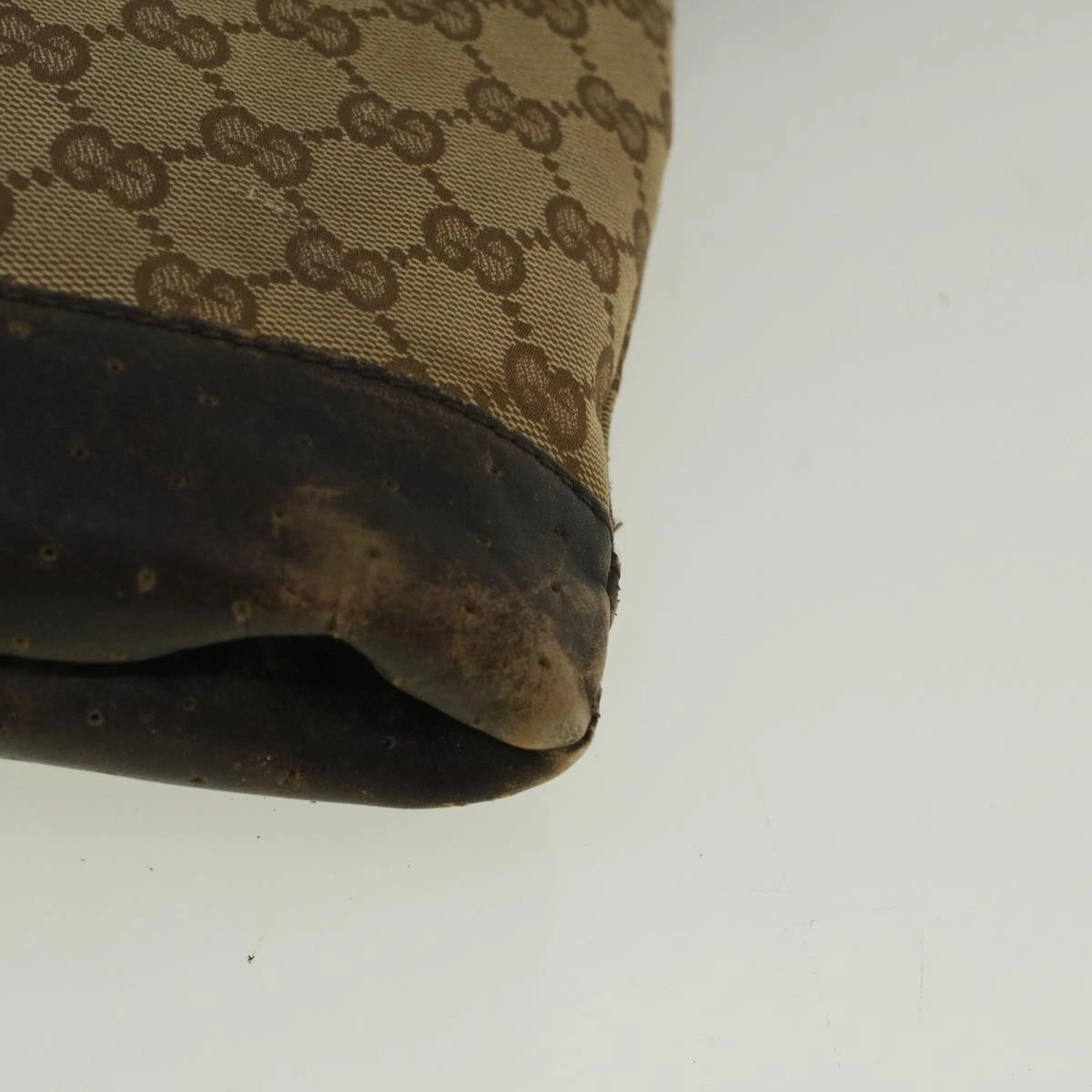 GUCCI GG Canvas Shoulder Bag Beige 145856  58787