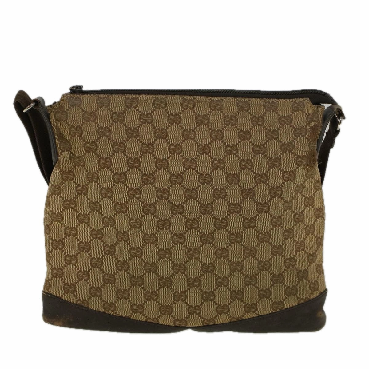GUCCI GG Canvas Shoulder Bag Beige 145856  58787