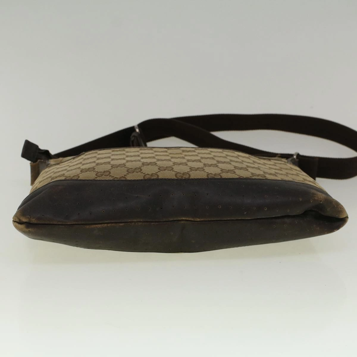 GUCCI GG Canvas Shoulder Bag Beige 145856  58787
