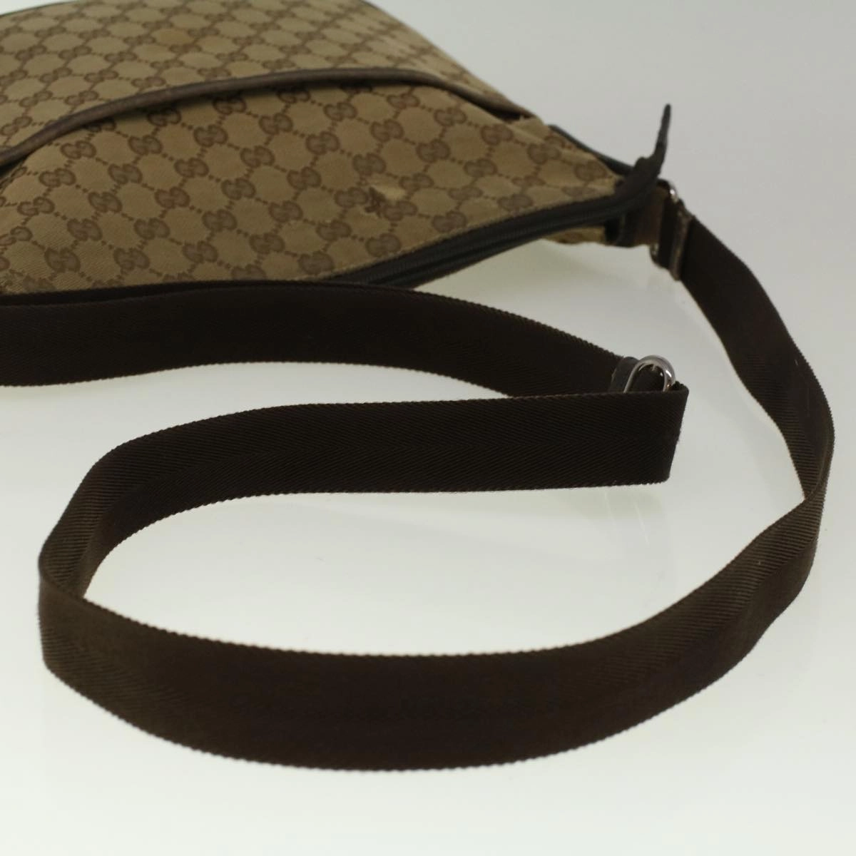 GUCCI GG Canvas Shoulder Bag Beige 145856  58787