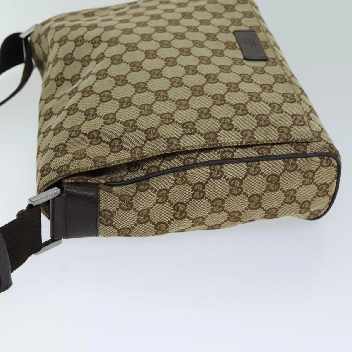 GUCCI GG Canvas Shoulder Bag Beige 146236  12996