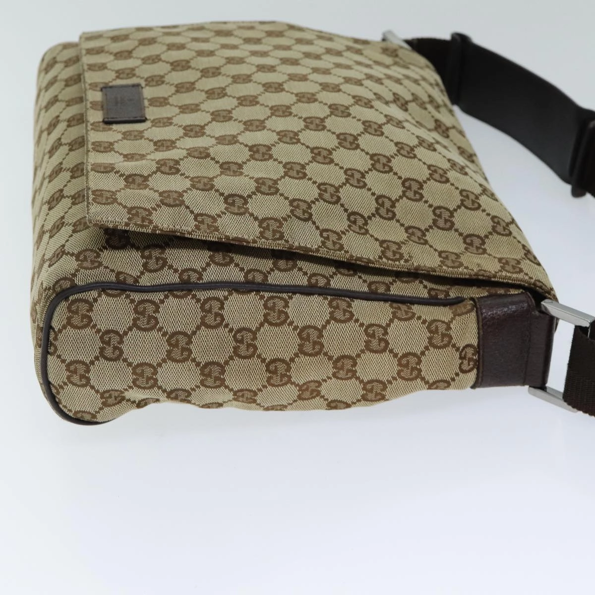 GUCCI GG Canvas Shoulder Bag Beige 146236  12996