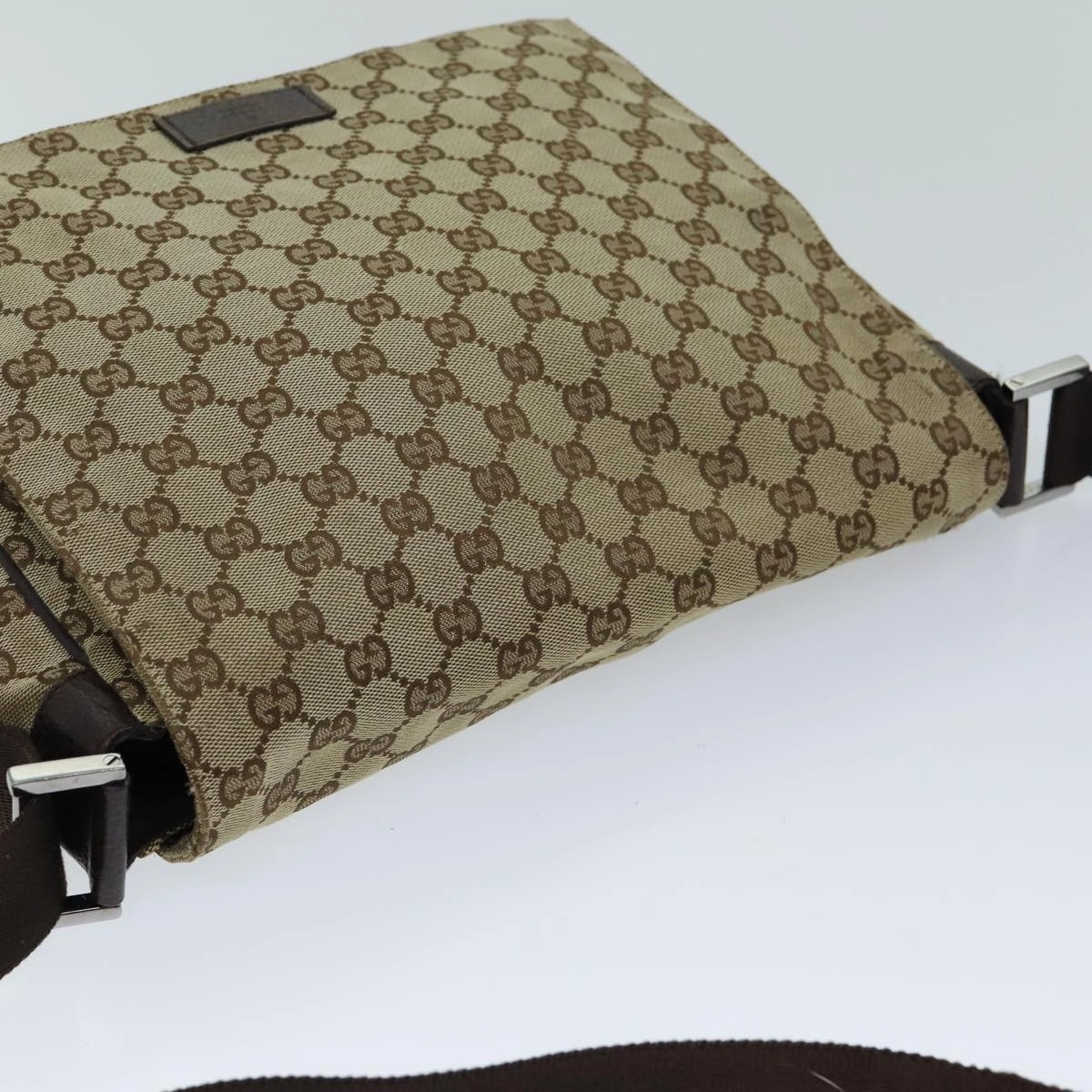 GUCCI GG Canvas Shoulder Bag Beige 146236  12996