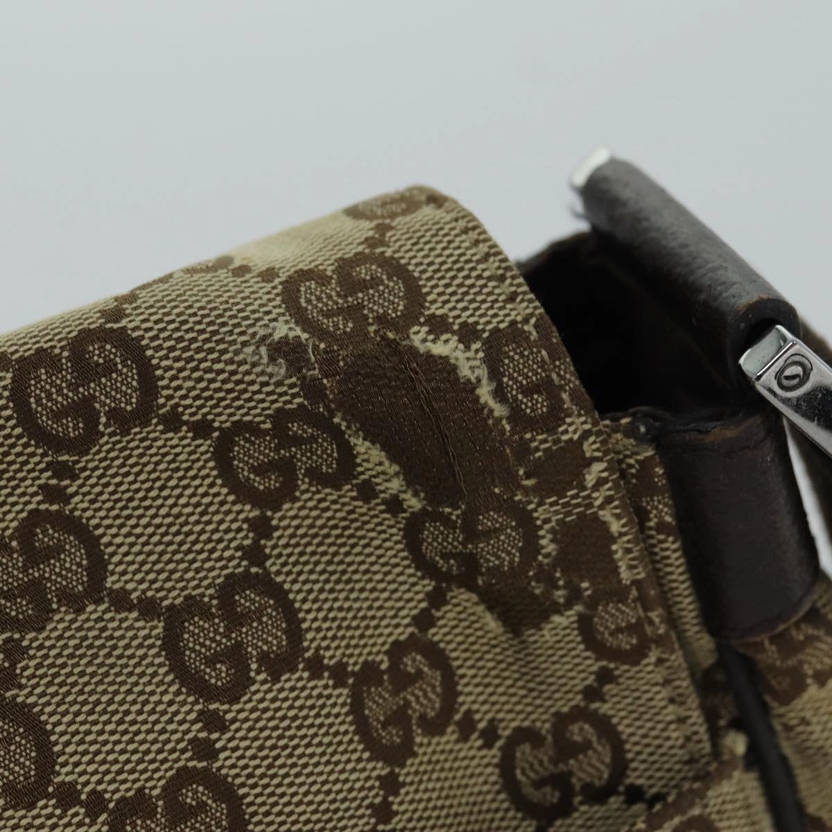 GUCCI GG Canvas Shoulder Bag Beige 146236  12996