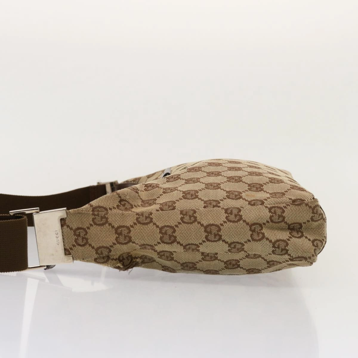 GUCCI GG Canvas Shoulder Bag Beige 35098  75971