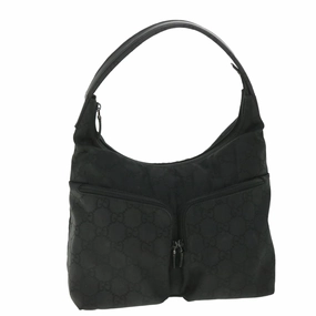 GUCCI GG Canvas Shoulder Bag Black 001 3380 1705  ep1926