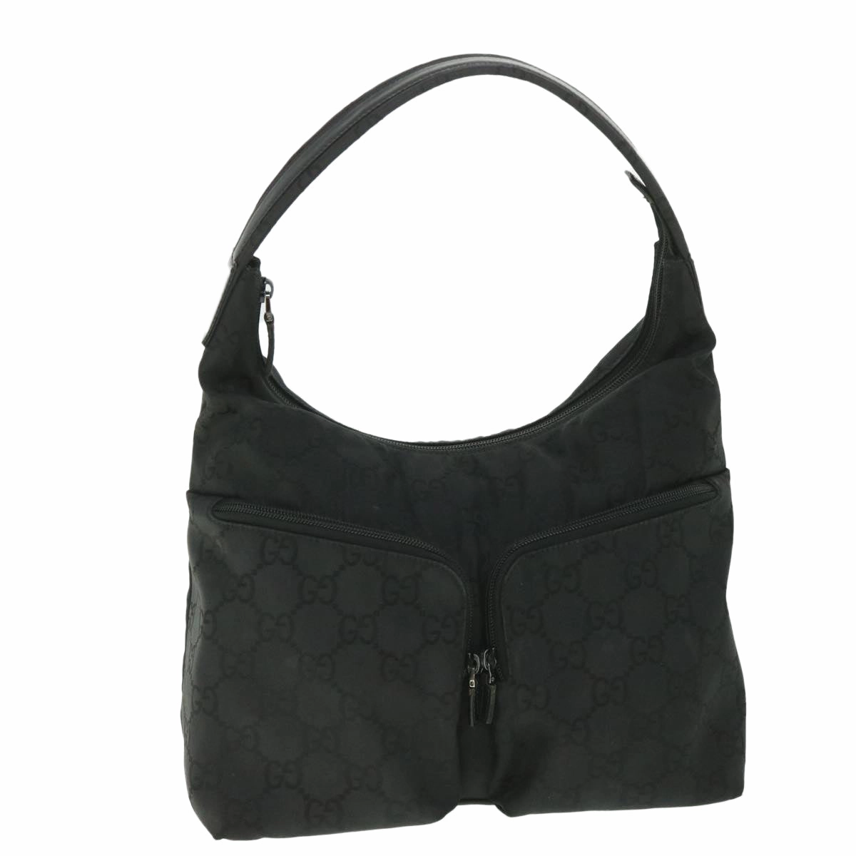 GUCCI GG Canvas Shoulder Bag Black 001 3380 1705  ep1926