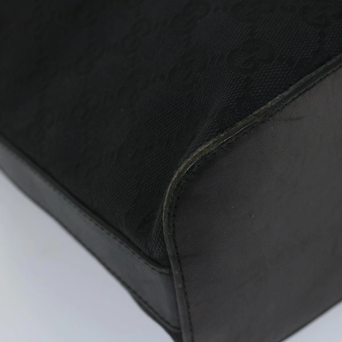 GUCCI GG Canvas Shoulder Bag Black 001 3814  9078