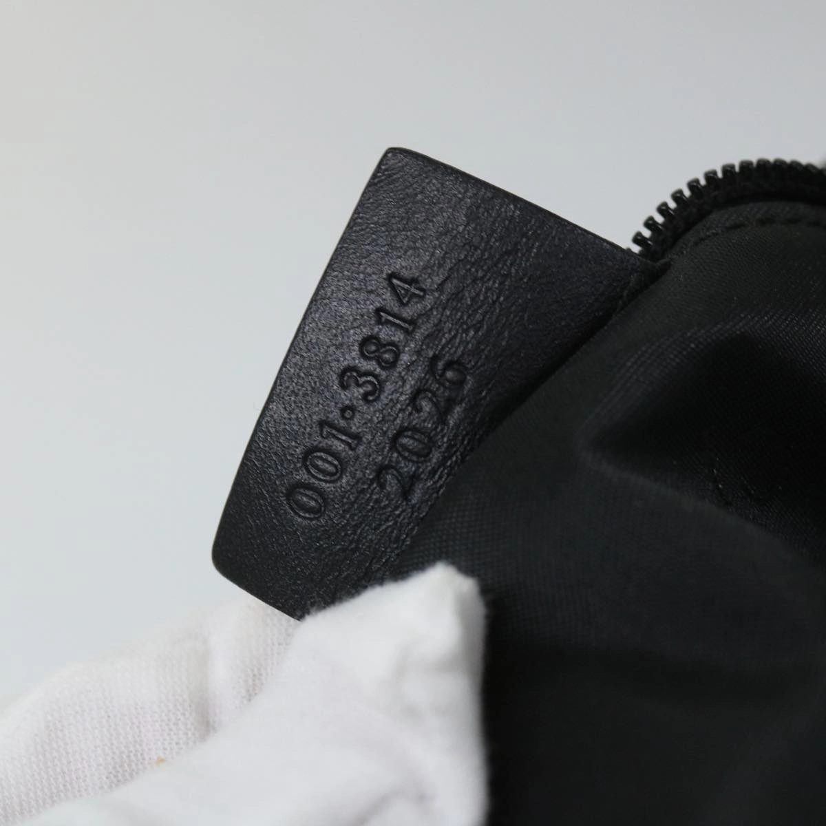 GUCCI GG Canvas Shoulder Bag Black 001 3814  9078