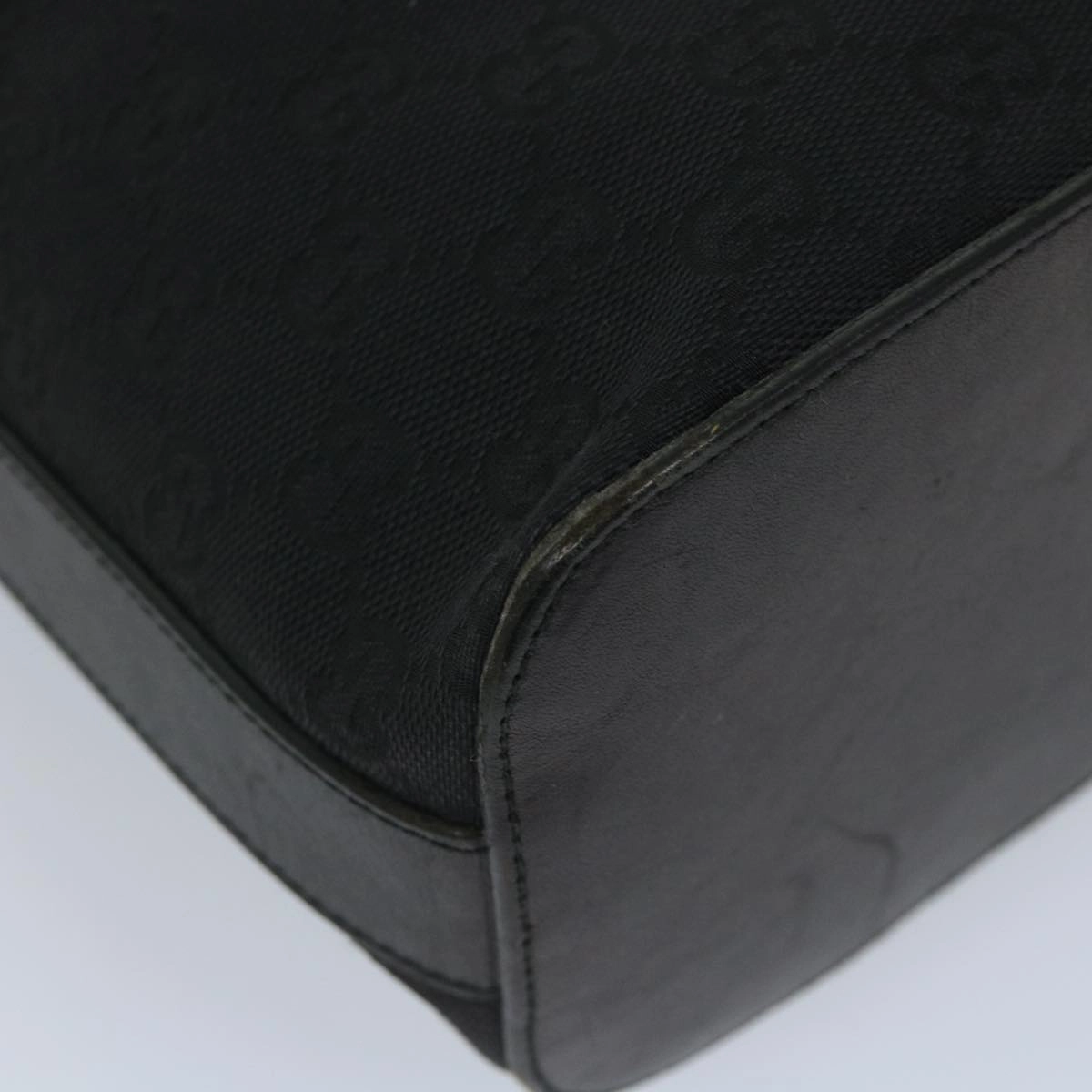 GUCCI GG Canvas Shoulder Bag Black 001 3814  9078