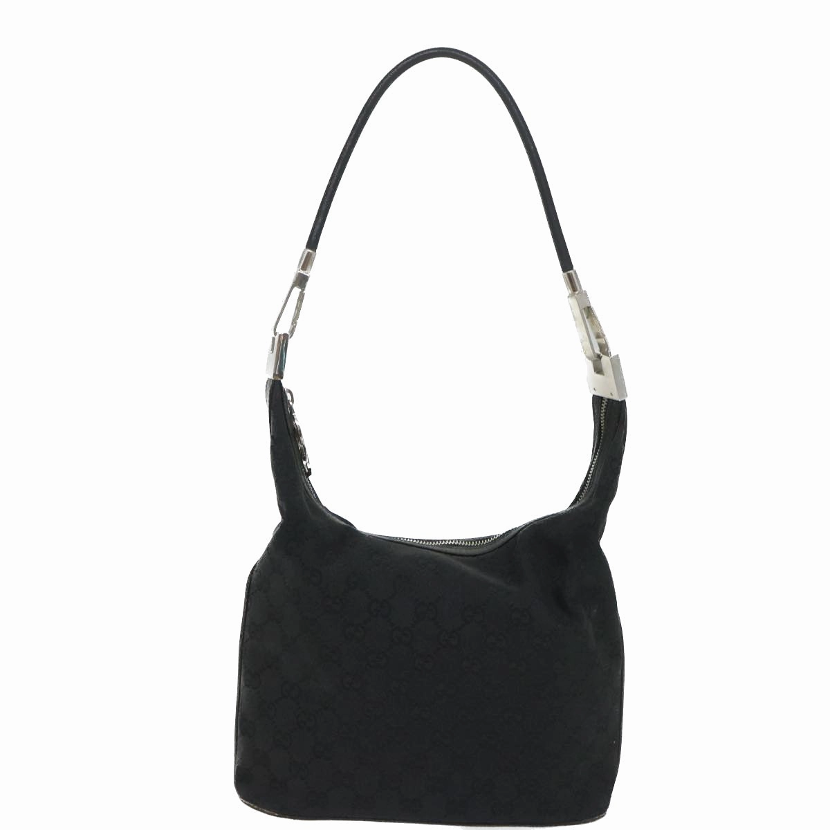 GUCCI GG Canvas Shoulder Bag Black 001 3814  9078