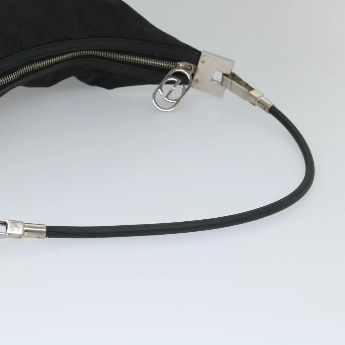 GUCCI GG Canvas Shoulder Bag Black 001 3814  9078