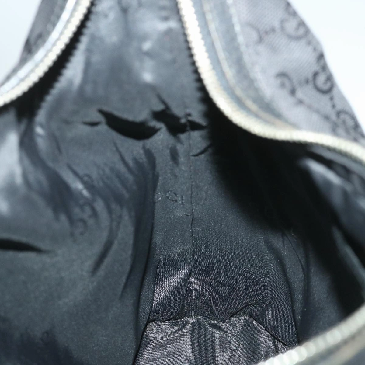 GUCCI GG Canvas Shoulder Bag Black 001 3814  9078
