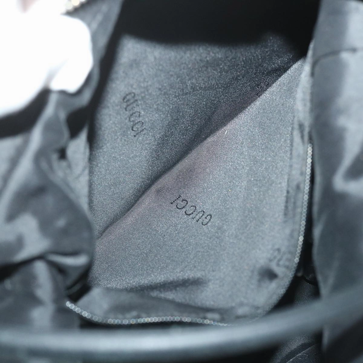 GUCCI GG Canvas Shoulder Bag Black 001 3814  9078