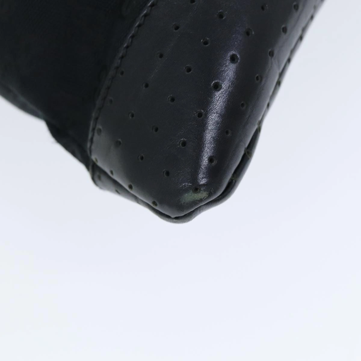 GUCCI GG Canvas Shoulder Bag Black 145856  74657