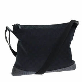 GUCCI GG Canvas Shoulder Bag Black 145856  74657