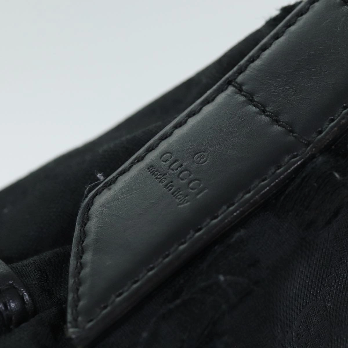 GUCCI GG Canvas Shoulder Bag Black 145856  74657