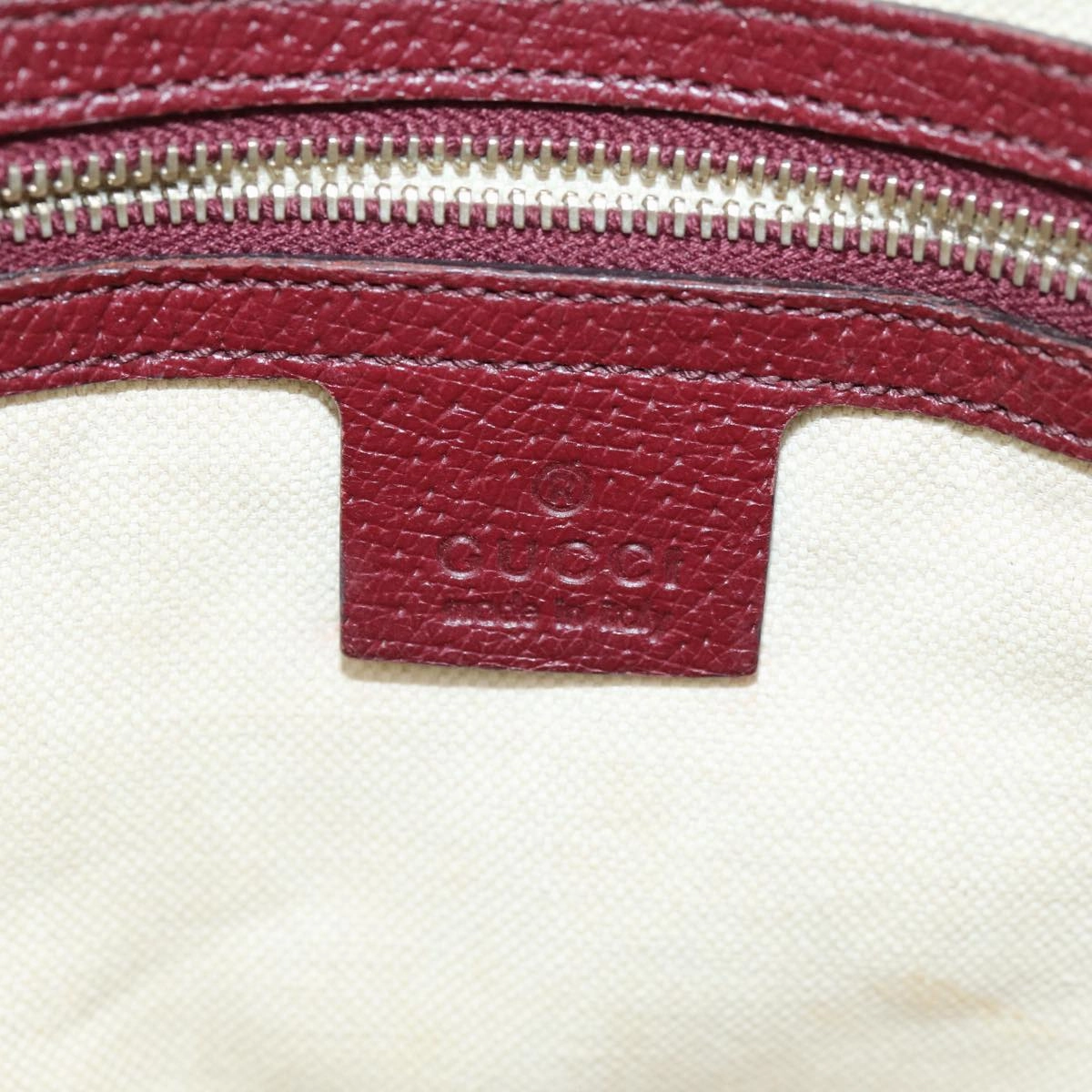 GUCCI GG Canvas Shoulder Bag Bordeaux Beige 323673  bs14437