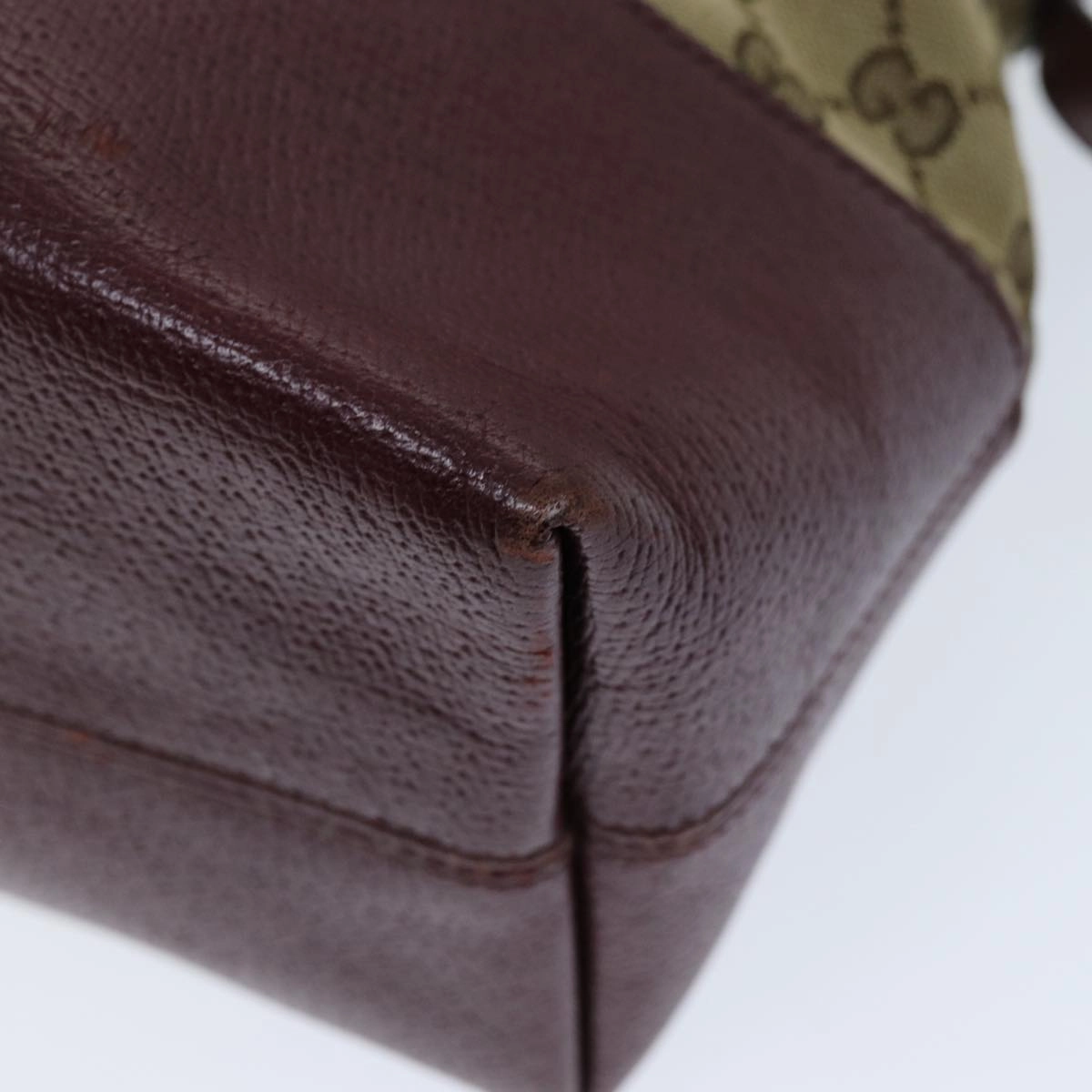 GUCCI GG Canvas Shoulder Bag Bordeaux Beige 323673  bs14437