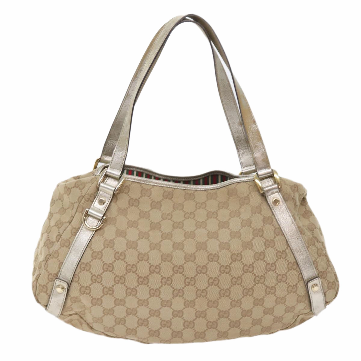 GUCCI GG Canvas Shoulder Bag Nylon Leather 3Set Beige Brown black  bs8794