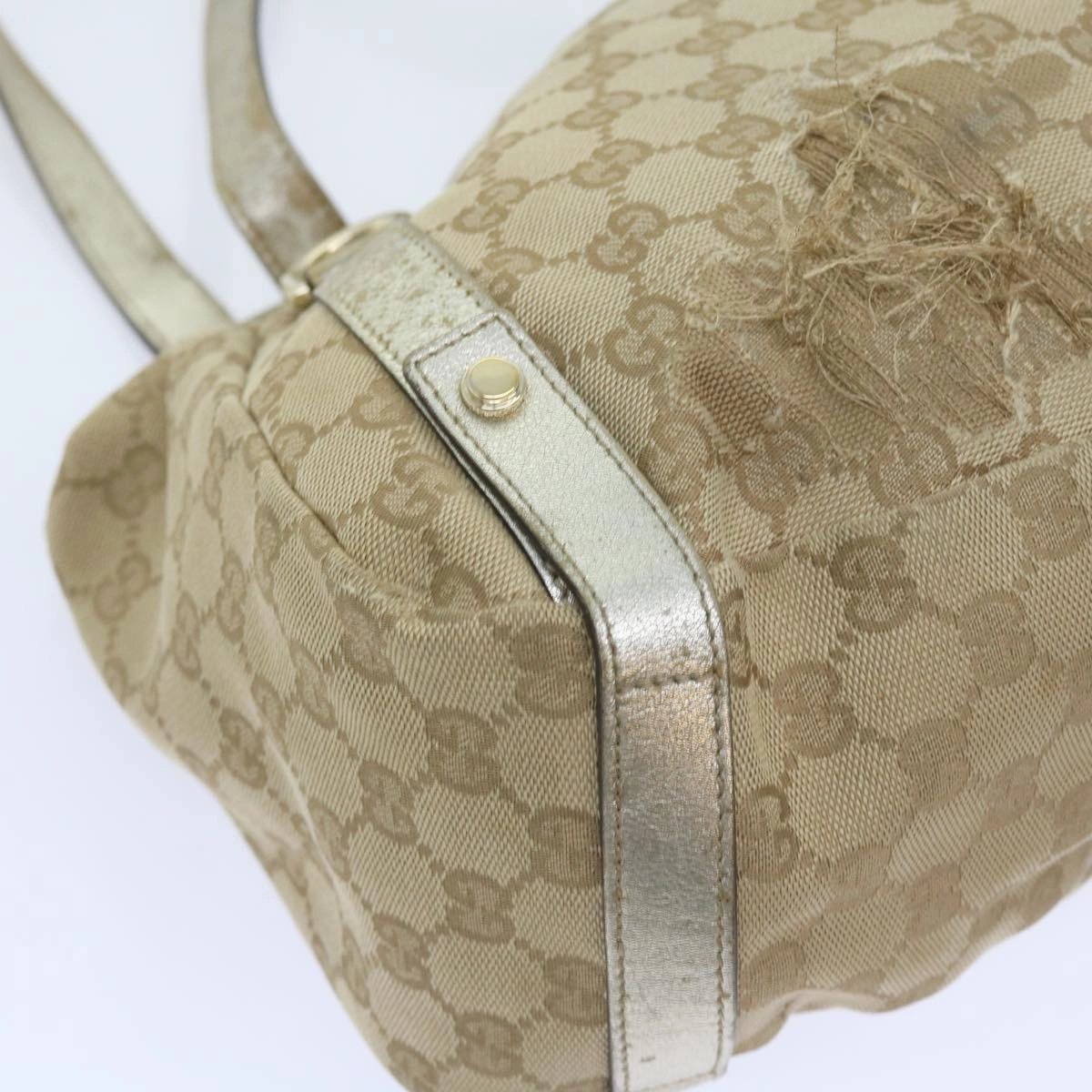 GUCCI GG Canvas Shoulder Bag Nylon Leather 3Set Beige Brown black  bs8794
