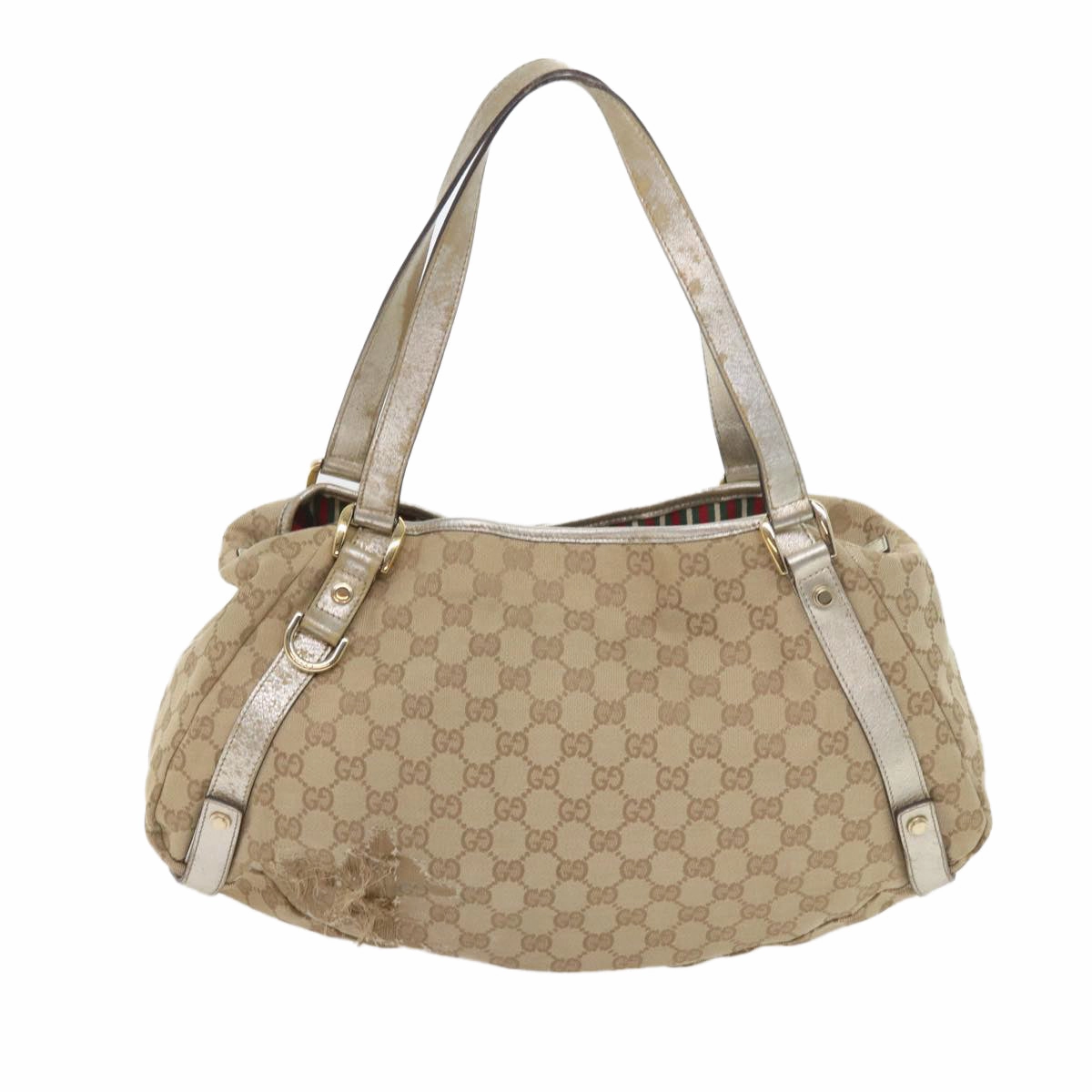 GUCCI GG Canvas Shoulder Bag Nylon Leather 3Set Beige Brown black  bs8794