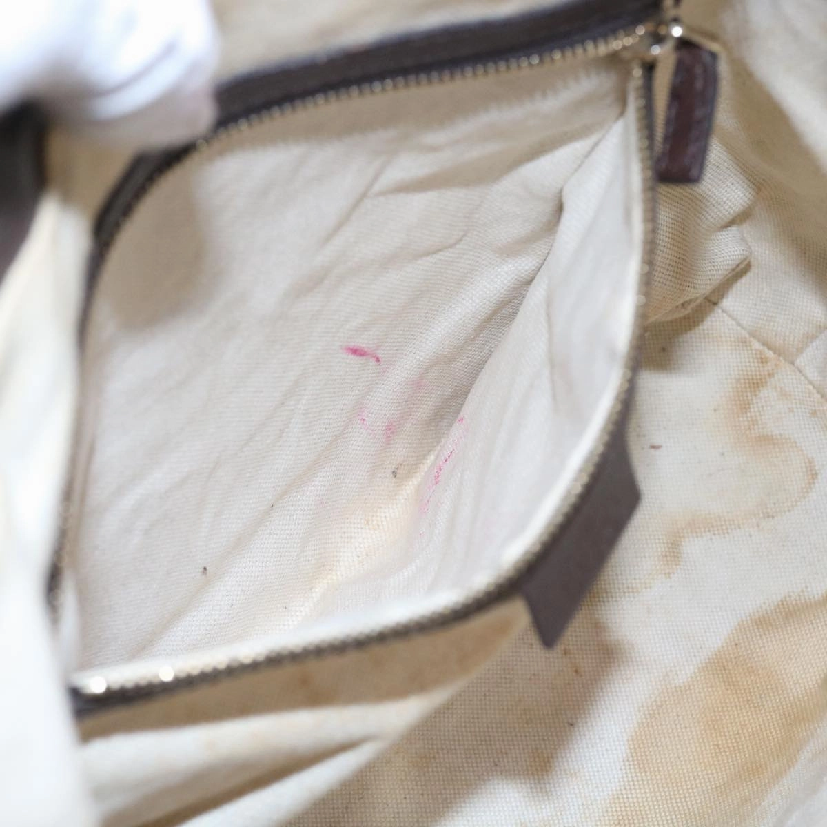 GUCCI GG Canvas Web Sherry Line Shoulder Bag Beige Green Red 257084  56567
