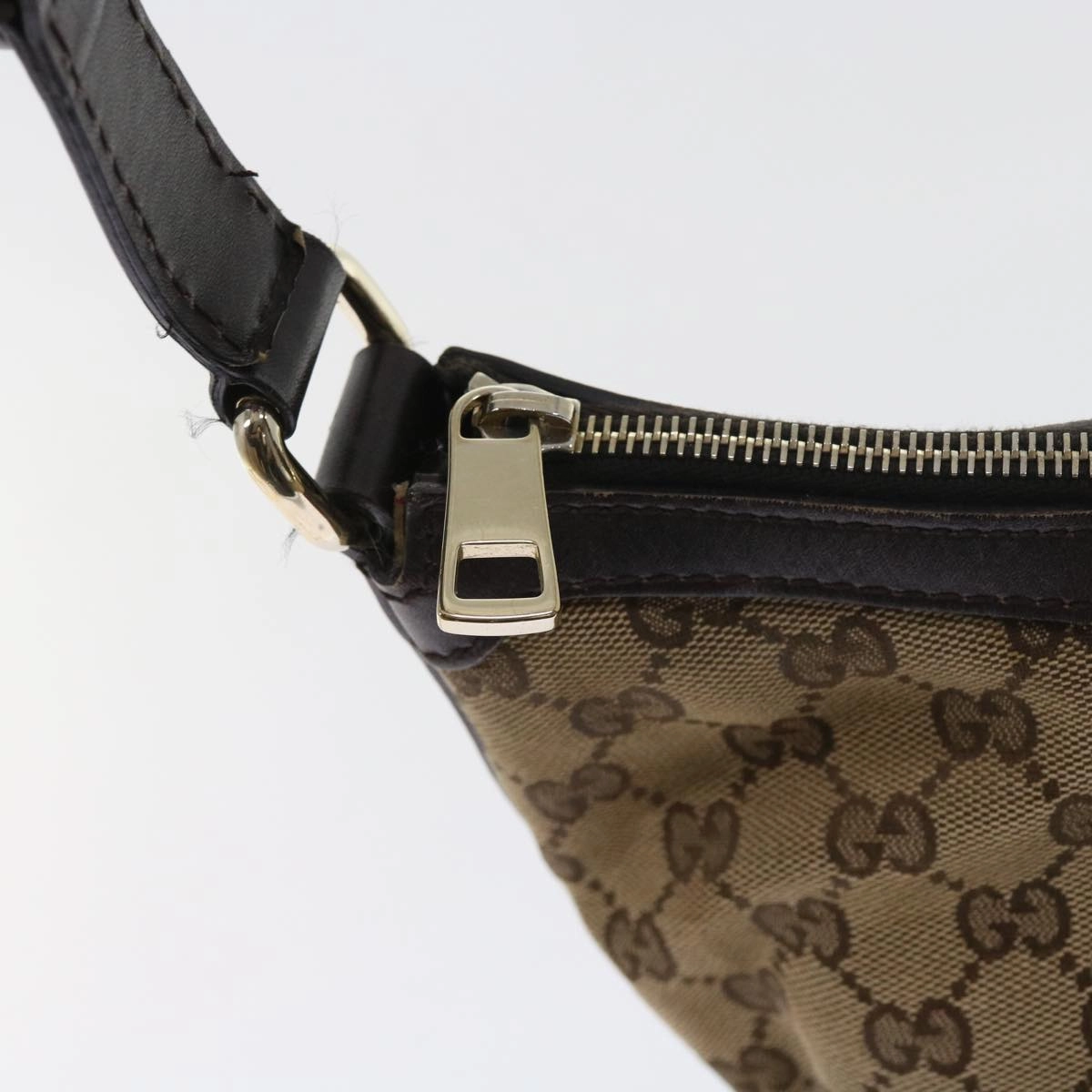 GUCCI GG Canvas Web Sherry Line Shoulder Bag Beige Green Red 257084  56567