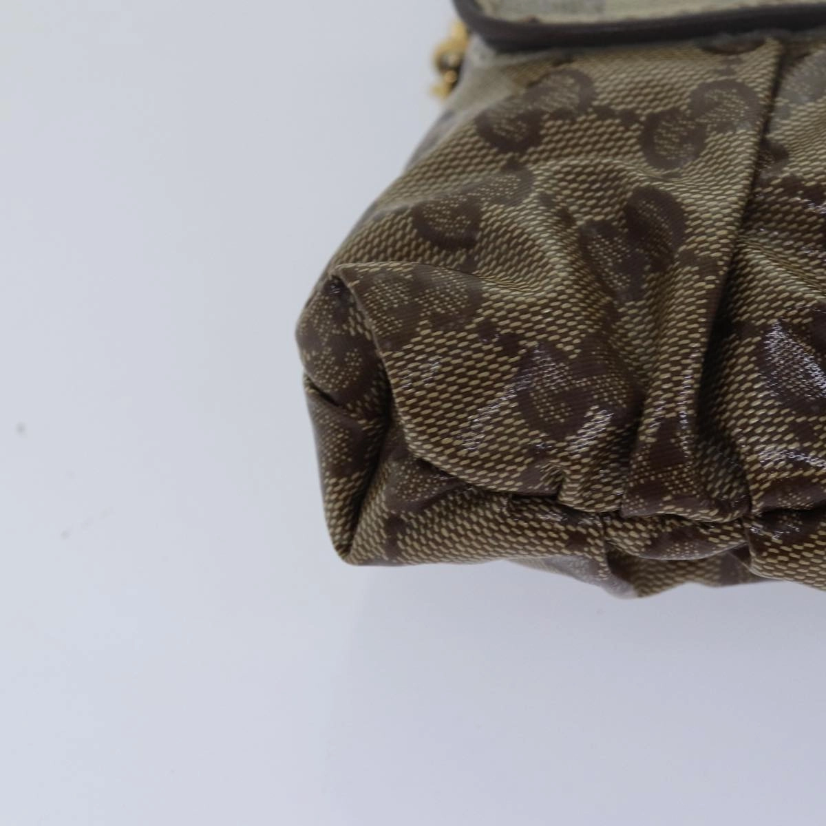 GUCCI GG Crystal Hysteria Chain Shoulder Bag Beige 208710  78098