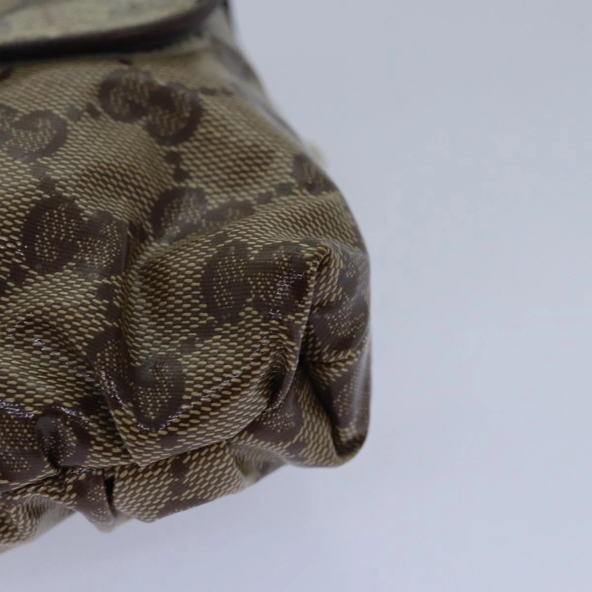 GUCCI GG Crystal Hysteria Chain Shoulder Bag Beige 208710  78098