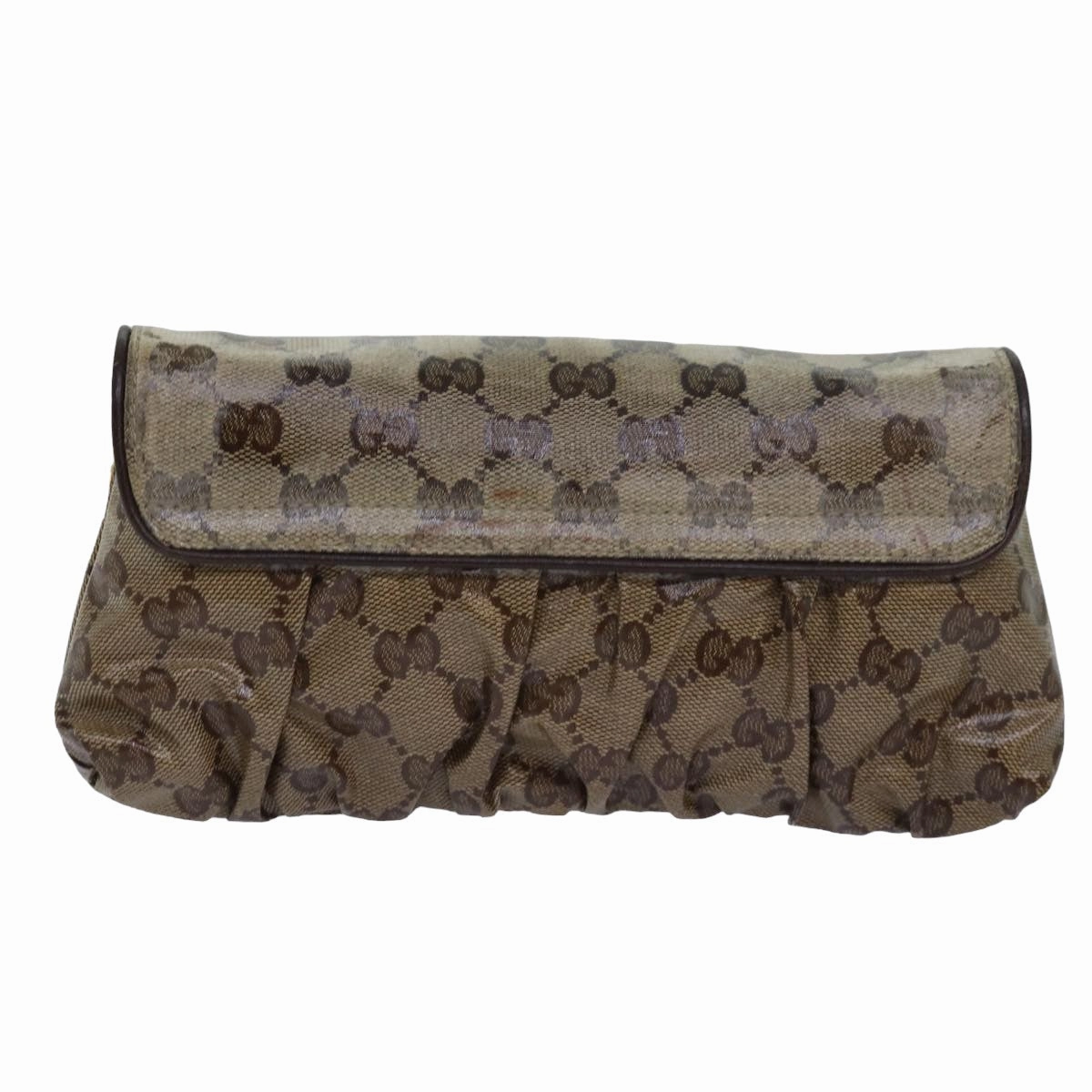 GUCCI GG Crystal Hysteria Chain Shoulder Bag Beige 208710  78098