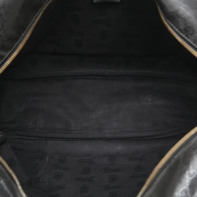 Gucci GG Imprime Shoulder Bag Black PVC Leather