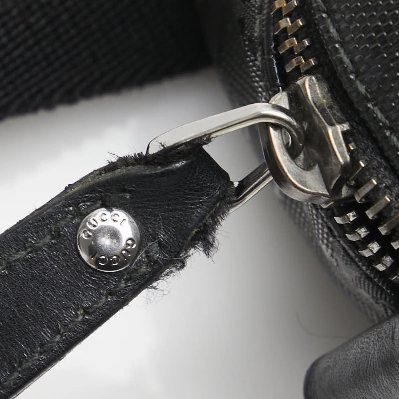 Gucci GG Imprime Shoulder Bag Black PVC Leather
