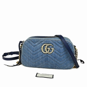 Gucci Gg Marmont   - Jeans Shoulder Bag ()