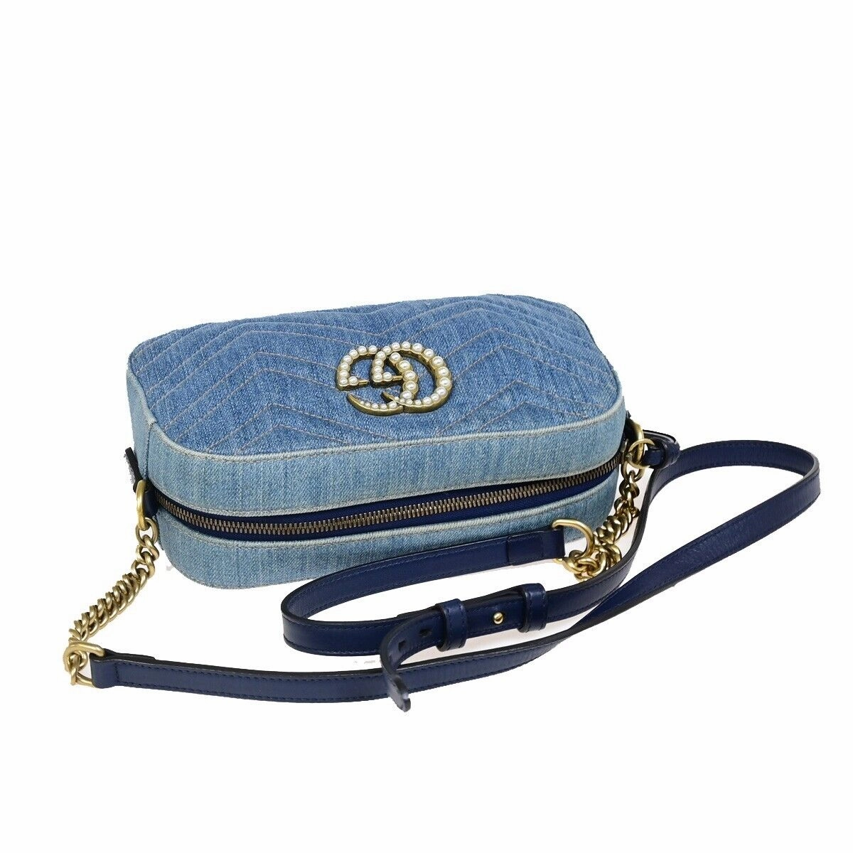 Gucci Gg Marmont   - Jeans Shoulder Bag ()