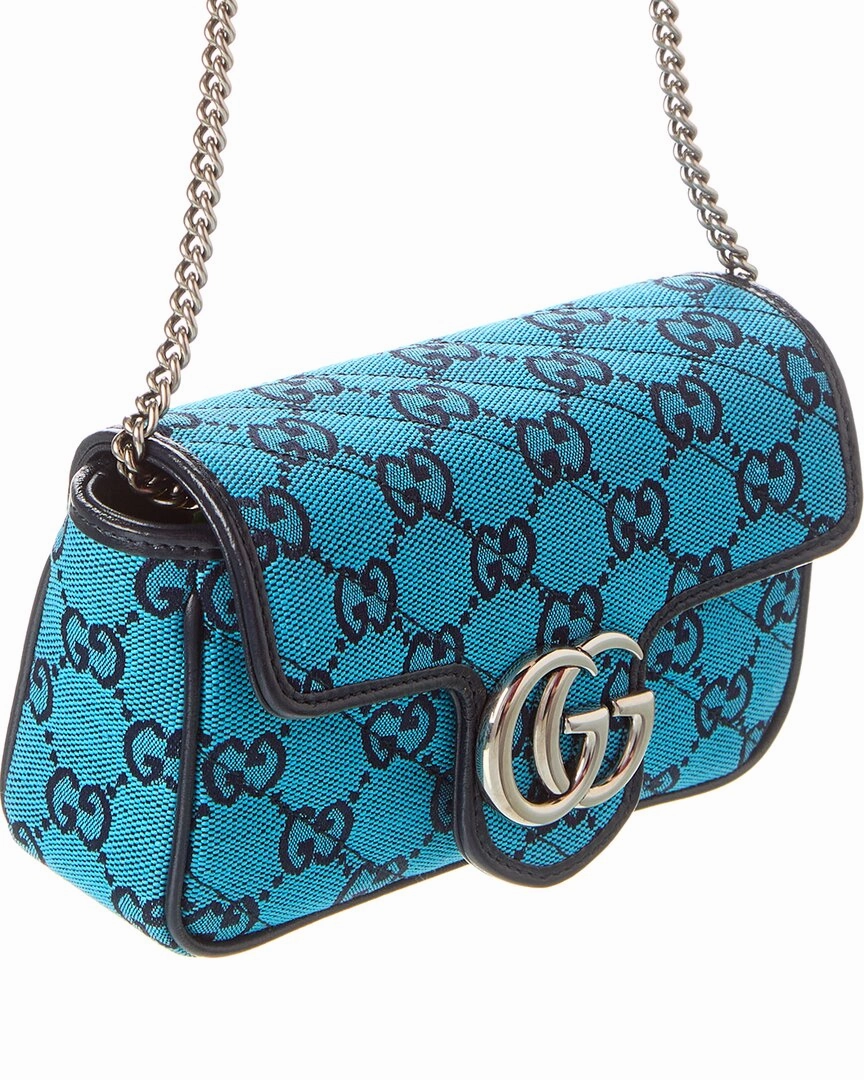 Gucci GG Marmont Super Mini GG Canvas & Leather Shoulder Bag