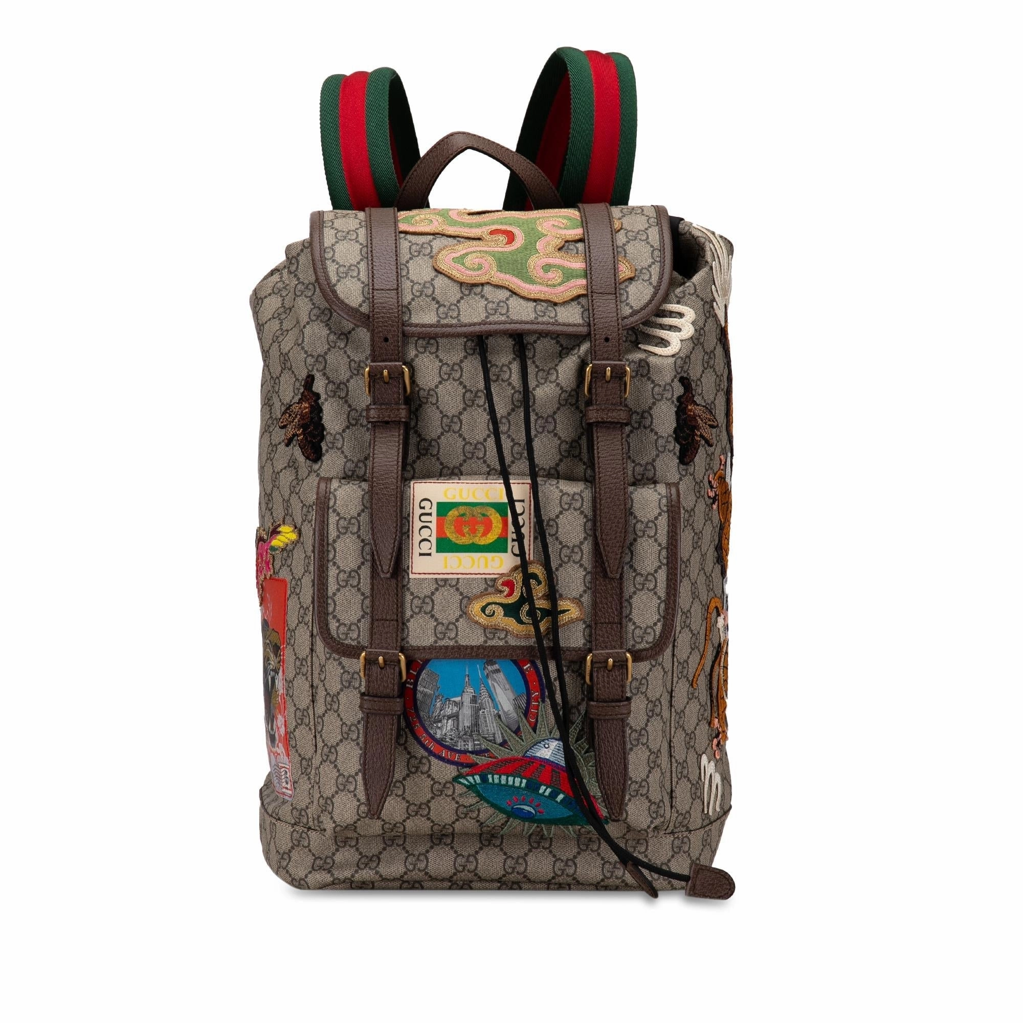 Gucci GG Supreme Courrier Backpack (SHG-v9EkNM)