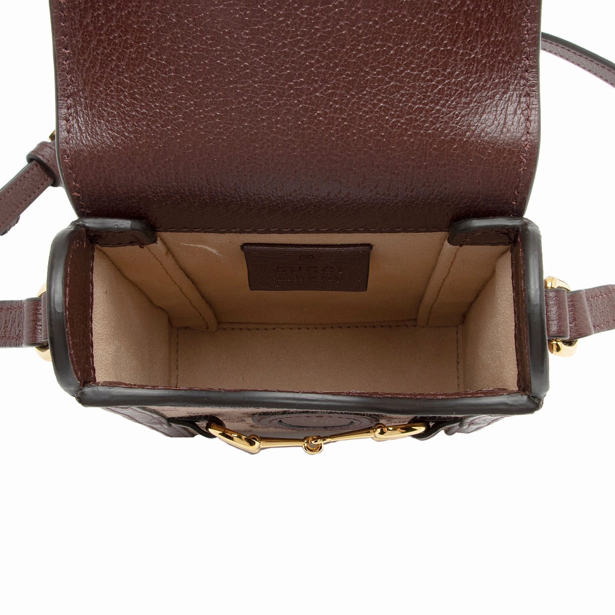 Gucci GG Supreme Horsebit 1955 Vertical Mini Shoulder Bag (SHF-bzUUtz)