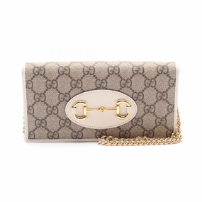 Gucci  Gg Supreme Leather Shoulder Bag (Pre-Owned)