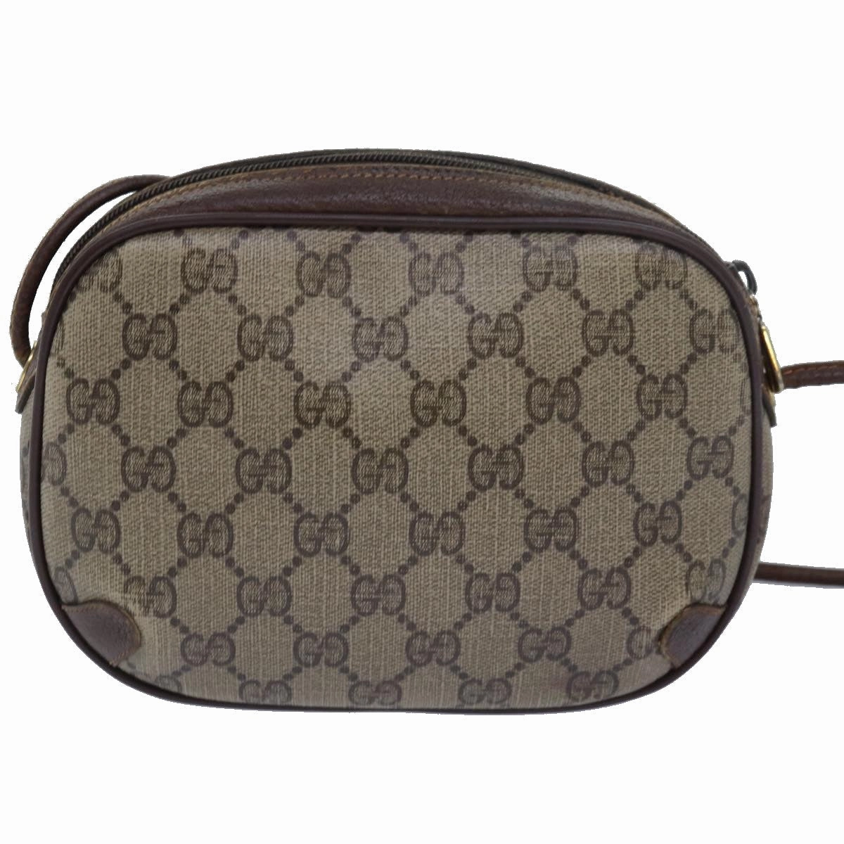GUCCI GG Supreme Shoulder Bag PVC Leather Beige 156 02 066  bs15442