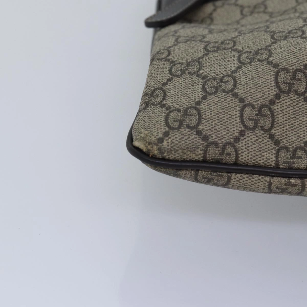 GUCCI GG Supreme Shoulder Bag PVC Leather Beige 295257  th5026